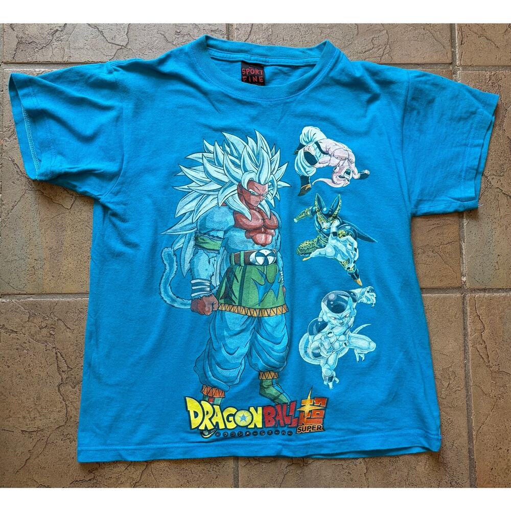 Dragon Ball Super Broly Youth Graphic Tee Blue Anime Manga From Japan Vintage